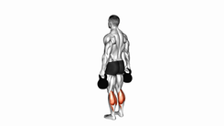 Panturrilha em Pé com Kettlebell