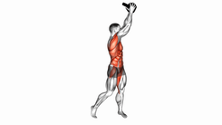 Rotação de Tronco Diagonal com Kettlebell