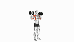 Dumbbell Standing Overhead Press